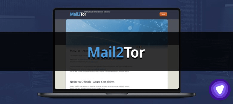 Darkweb website - Mail2Tor