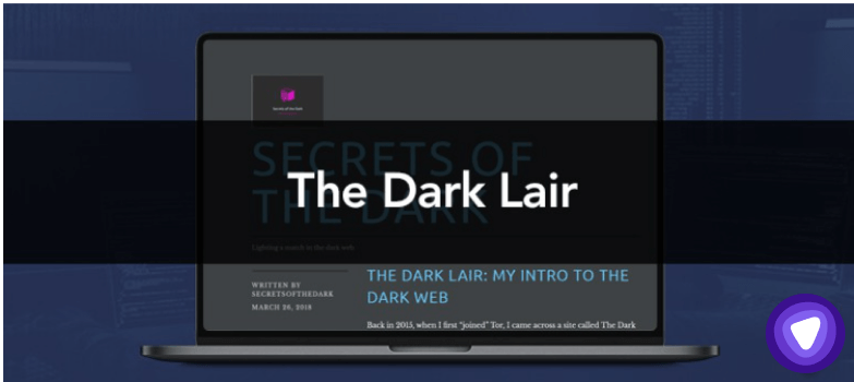 Darkweb website - The Dark Lair